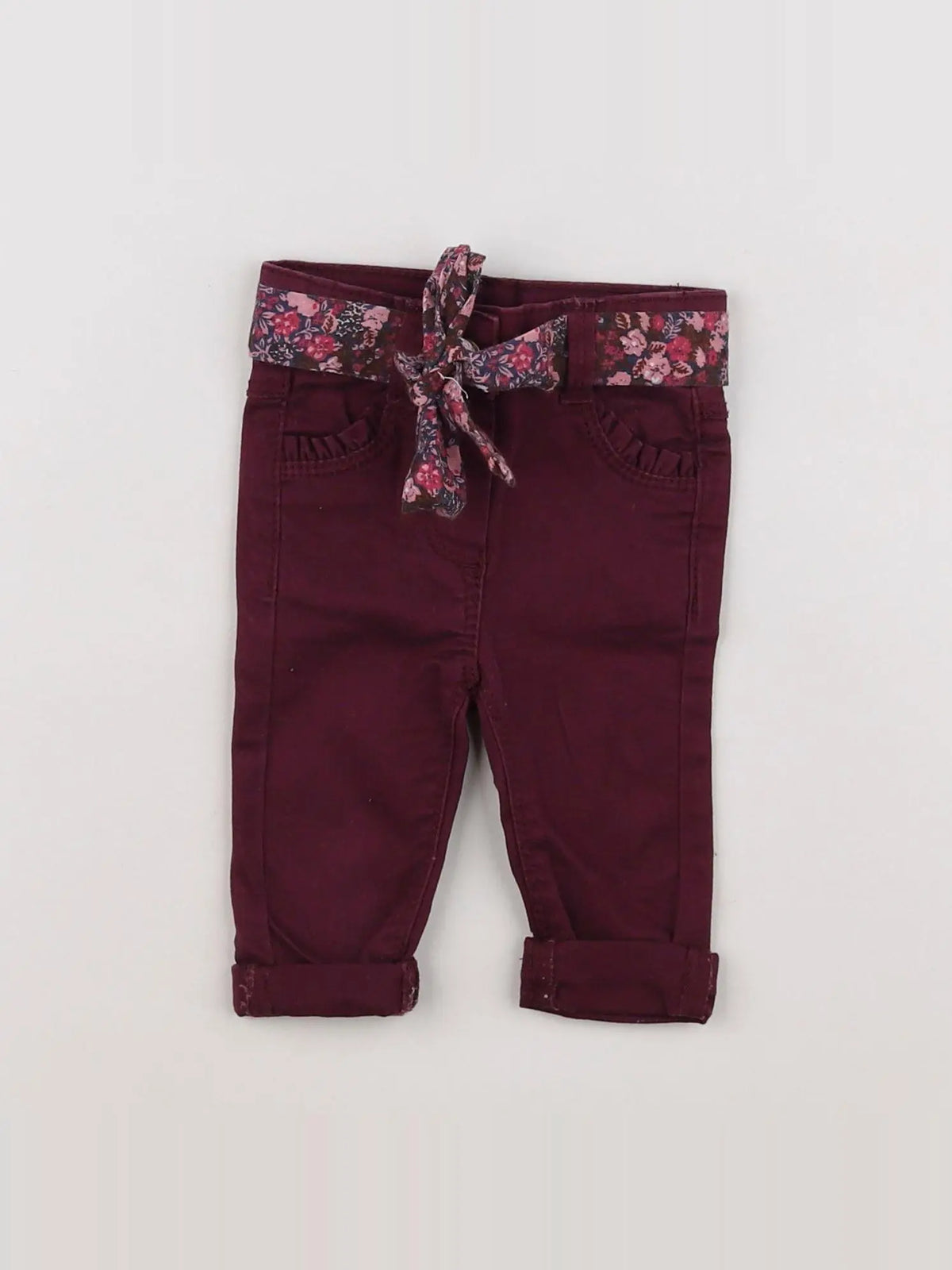 Tape à l'oeil - pantalon rouge - 3 mois
