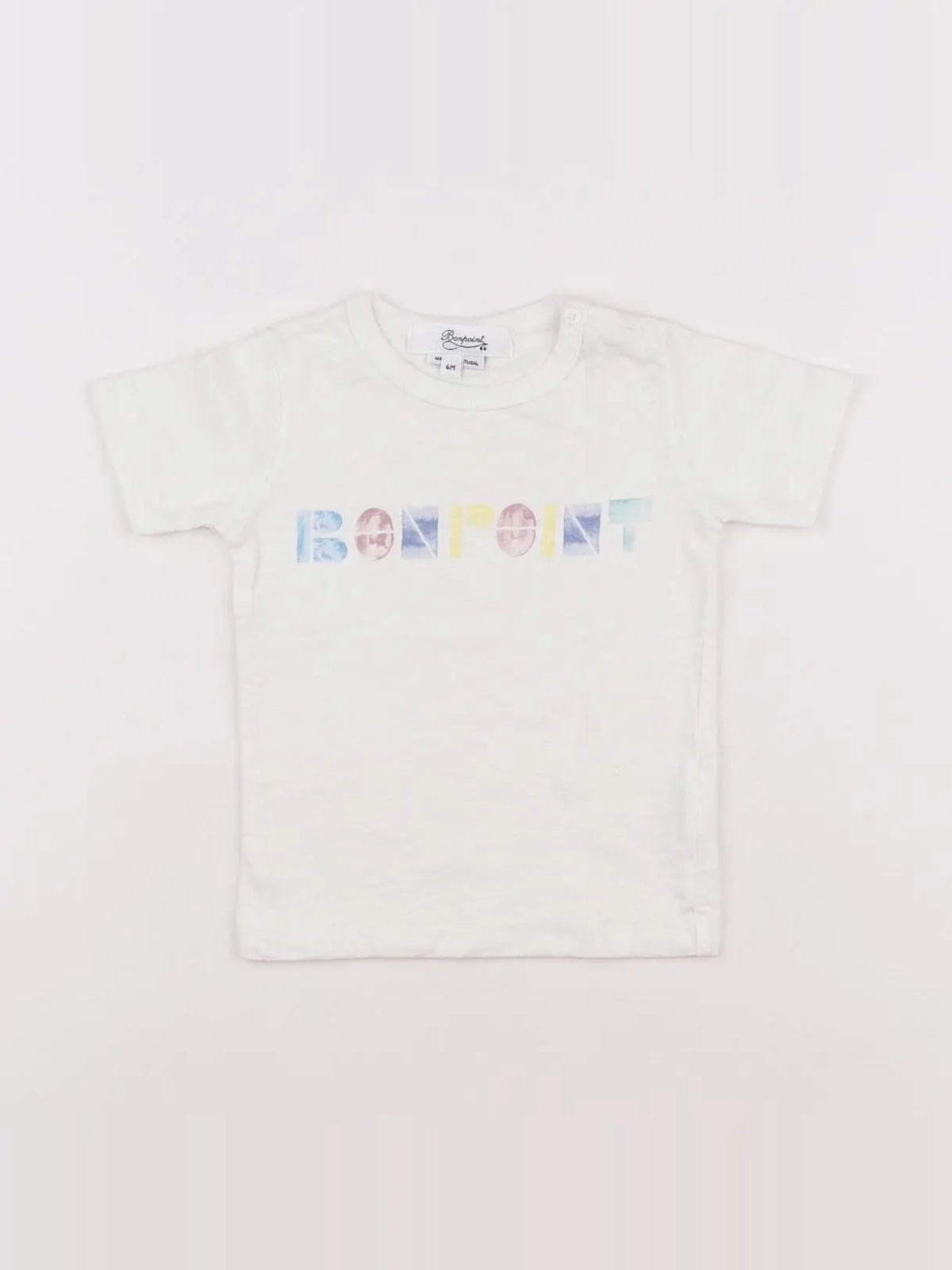 Bonpoint - tee-shirt blanc - 6 mois