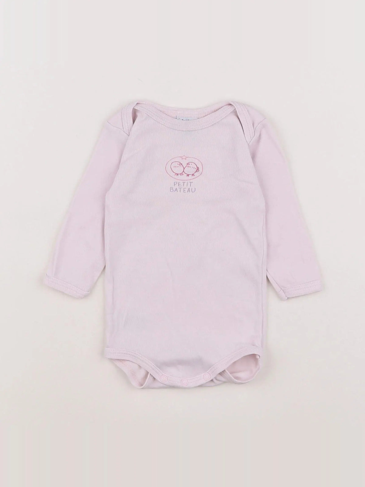 Petit Bateau - body rose - 3 mois