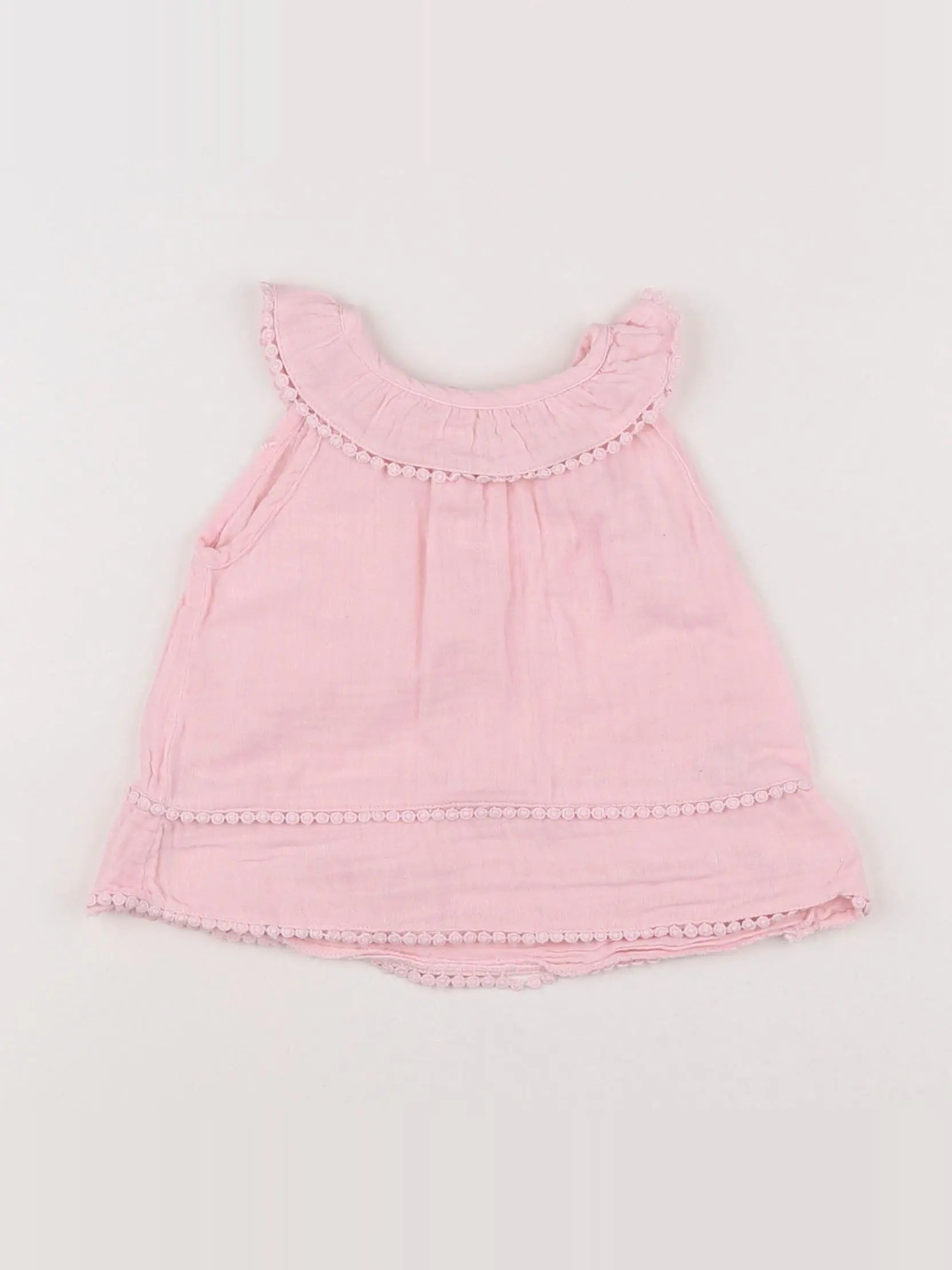 Bouchara - blouse rose - 6 mois