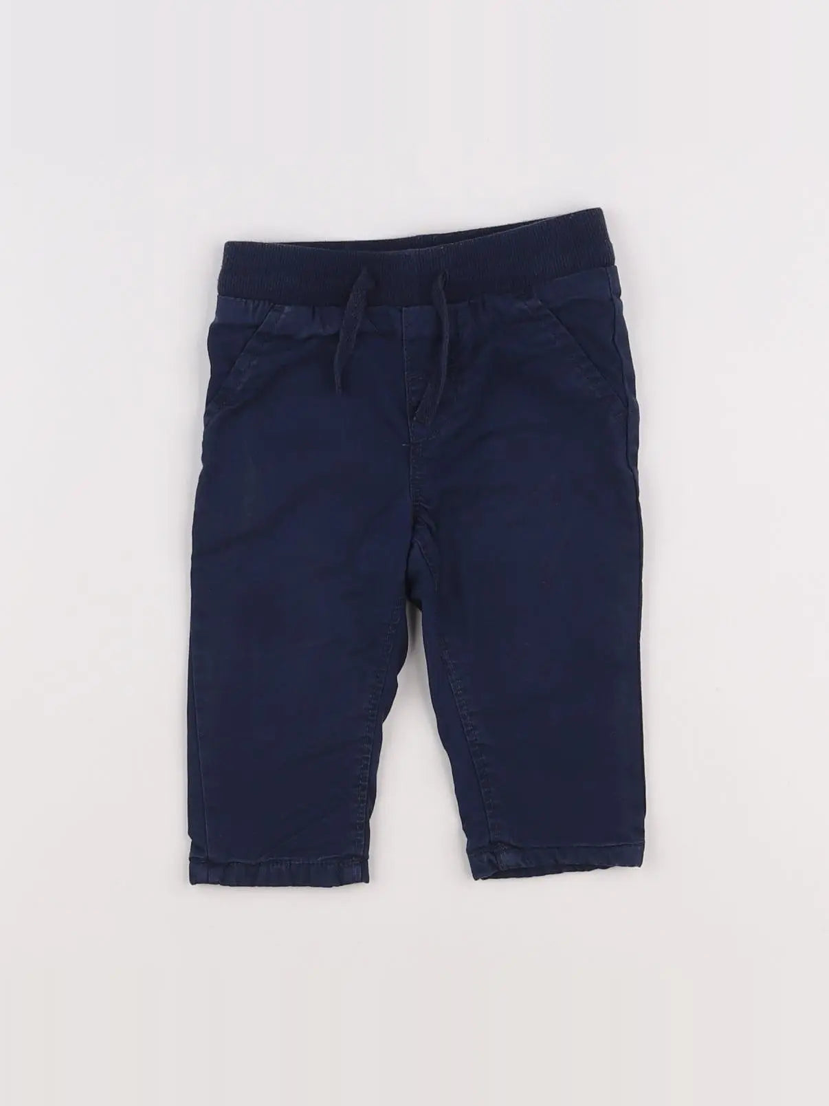 H&M - pantalon bleu - 3/6 mois