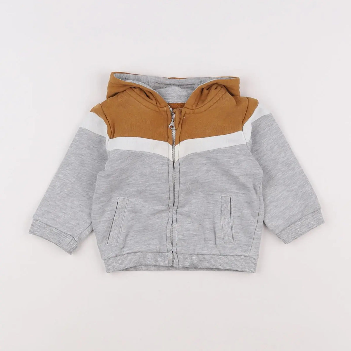 Vertbaudet - sweat gris - 6 mois