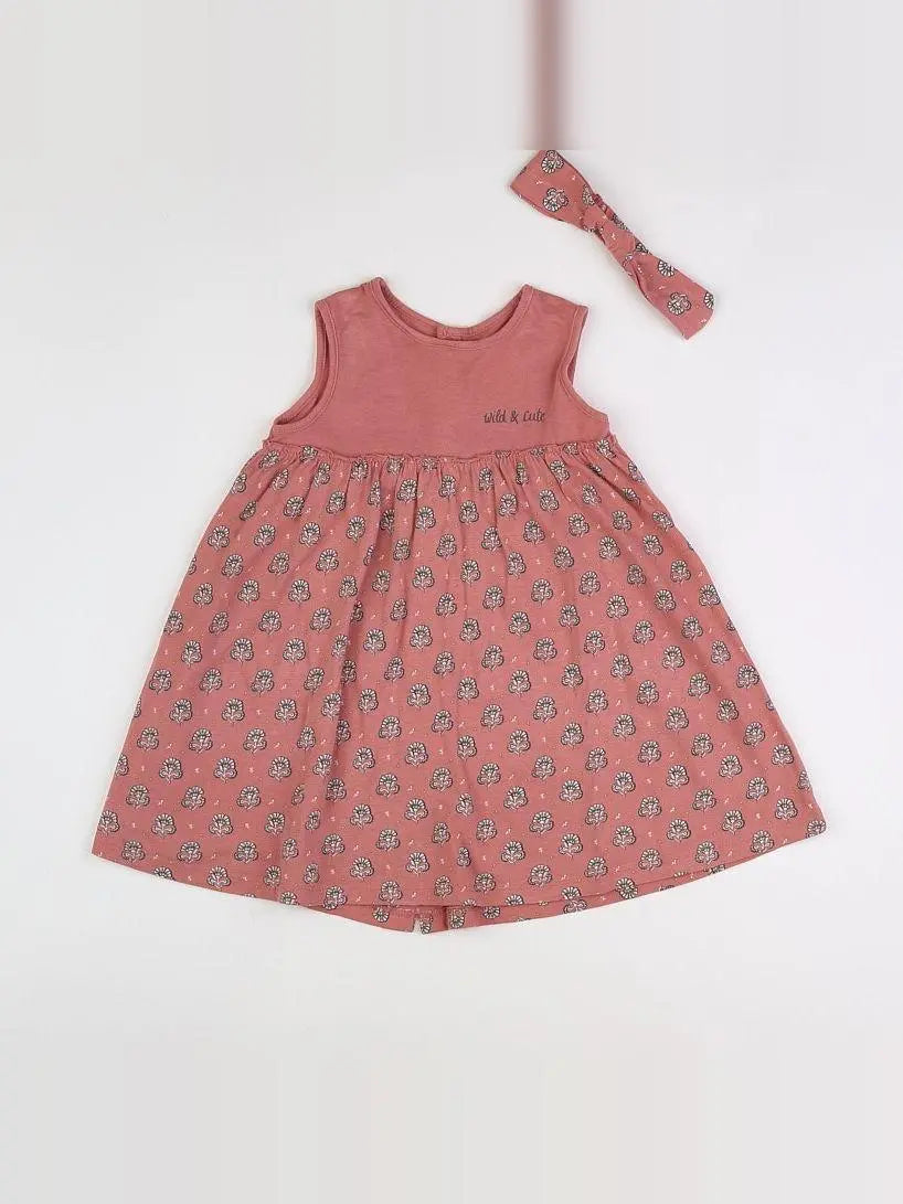 Vertbaudet - robe rose, blanc - 18 mois