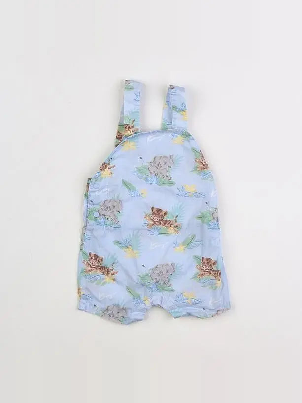 Kenzo - salopette coton bleu - 3 mois
