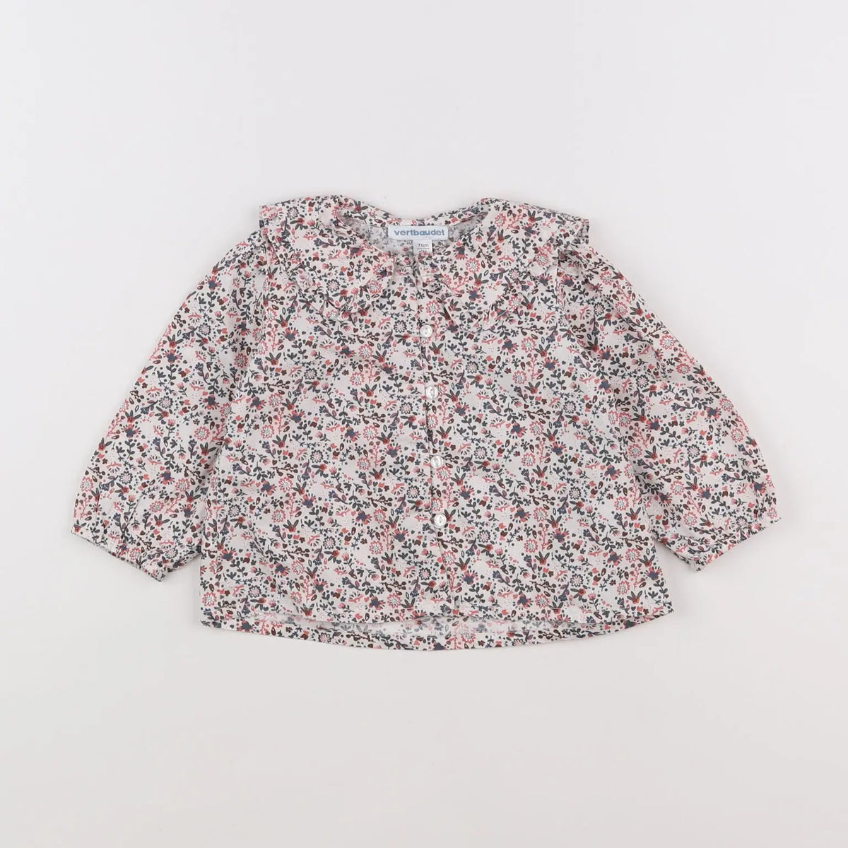 Vertbaudet - blouse multicolore - 9 mois