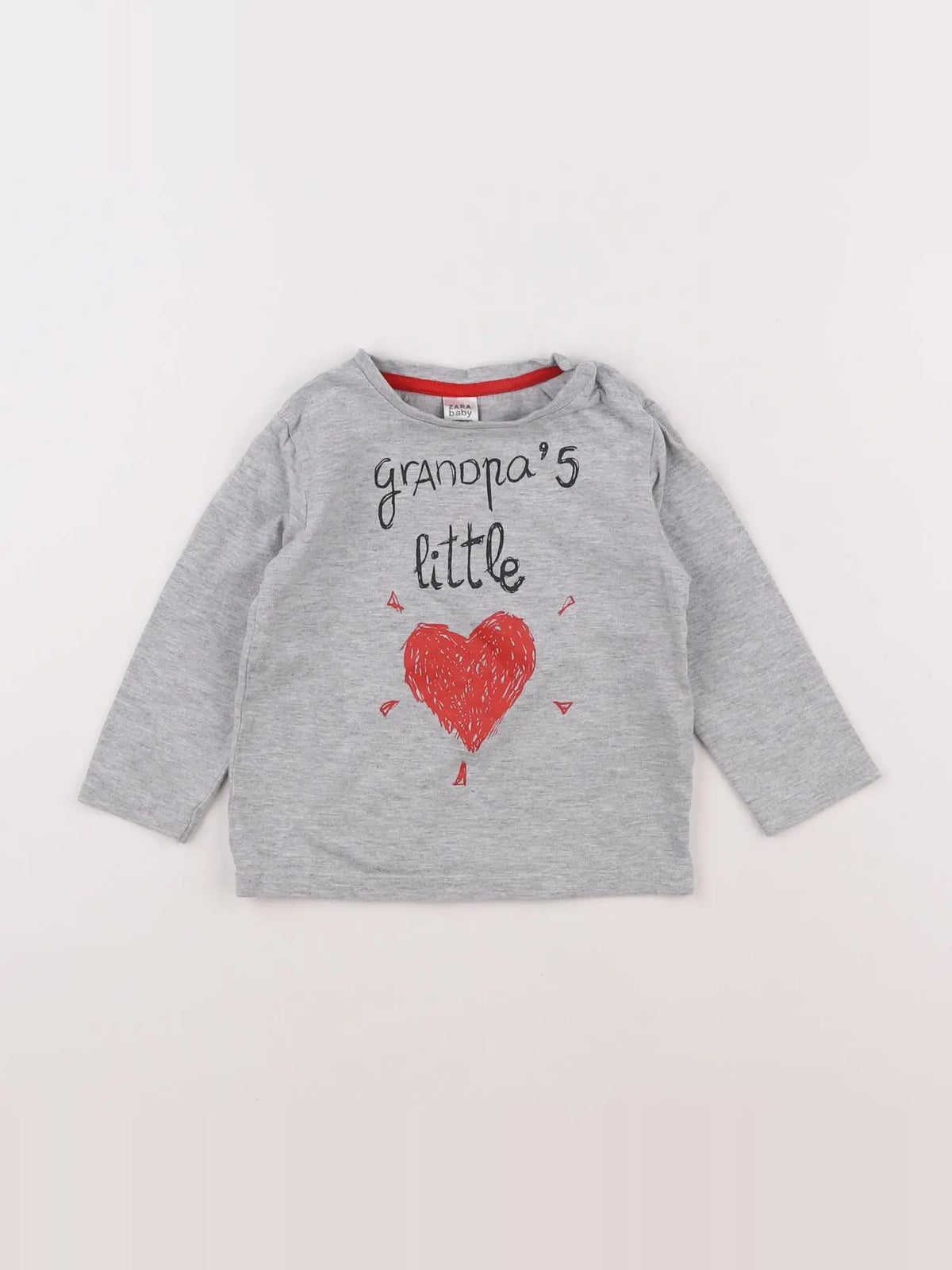 Zara - tee-shirt gris - 12/18 mois