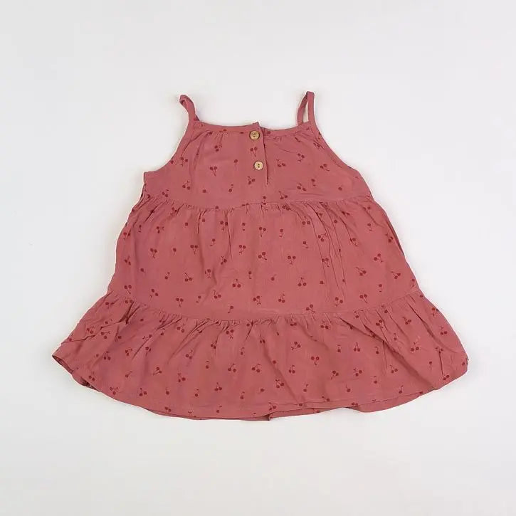Vertbaudet - robe rose - 12 mois