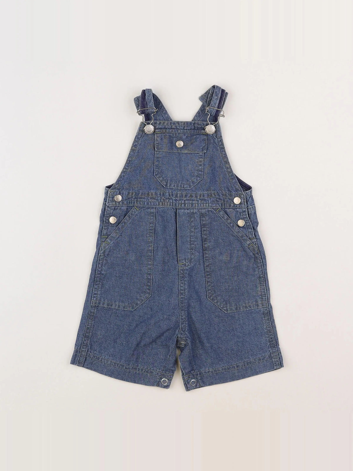 Petit Bateau - salopette bleu - 6 mois