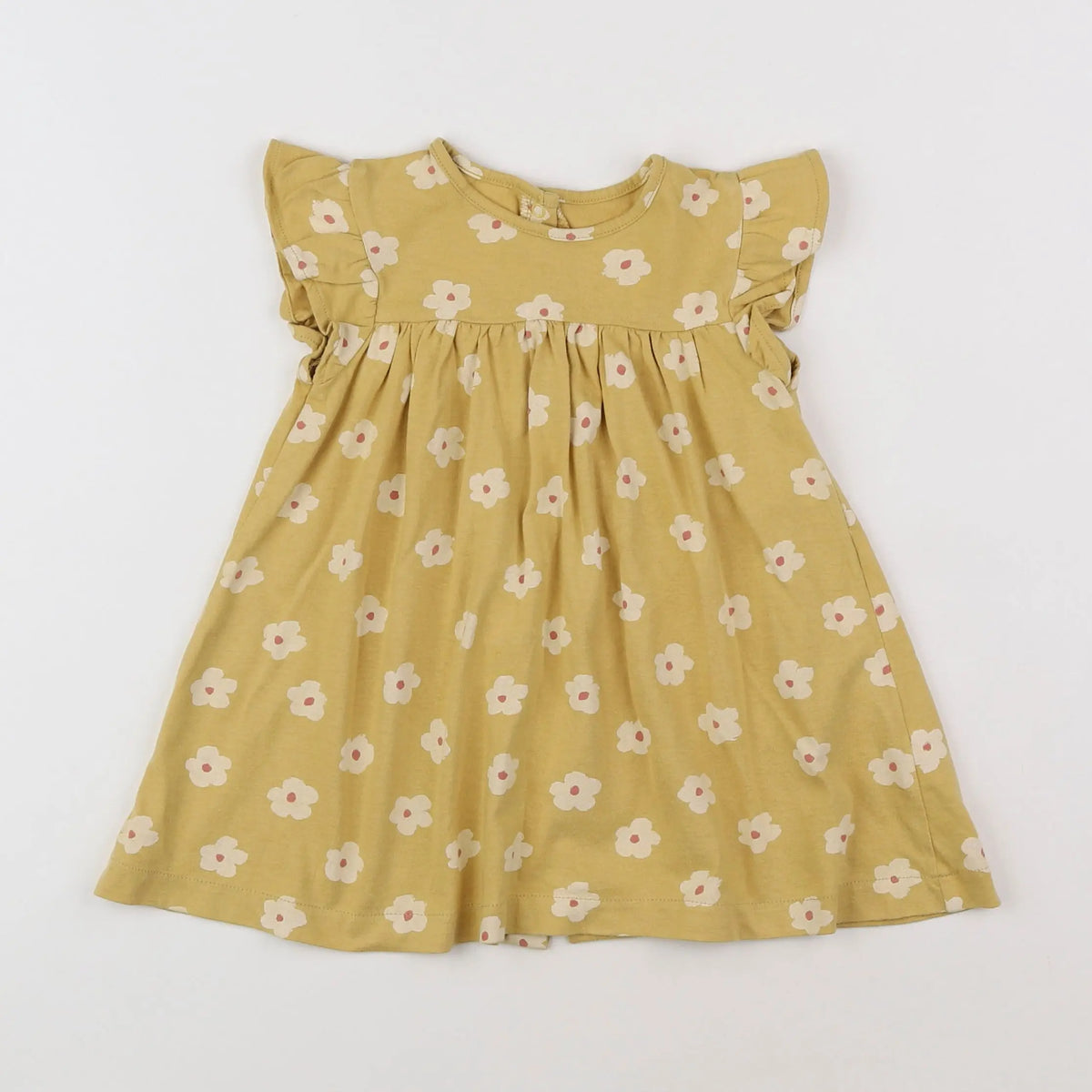 Vertbaudet - robe jaune, multicolore - 18 mois