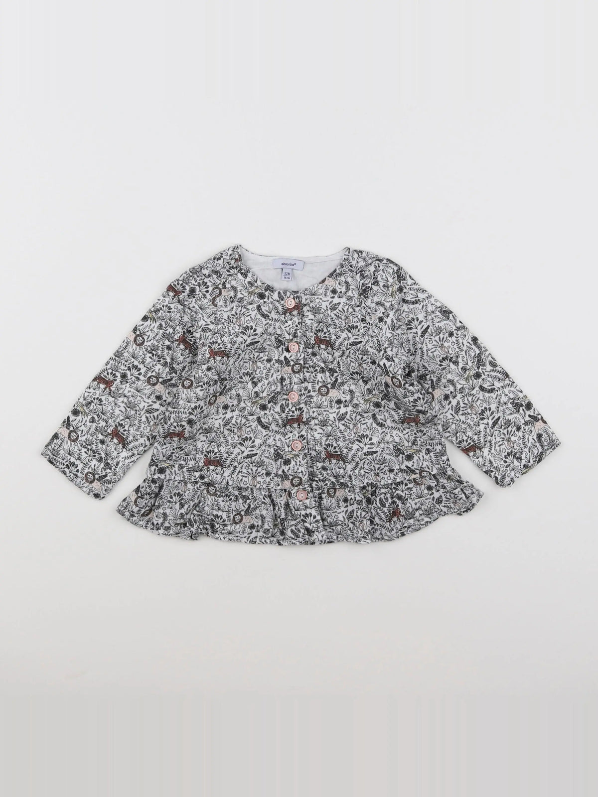 Absorba - blouse blanc - 12 mois