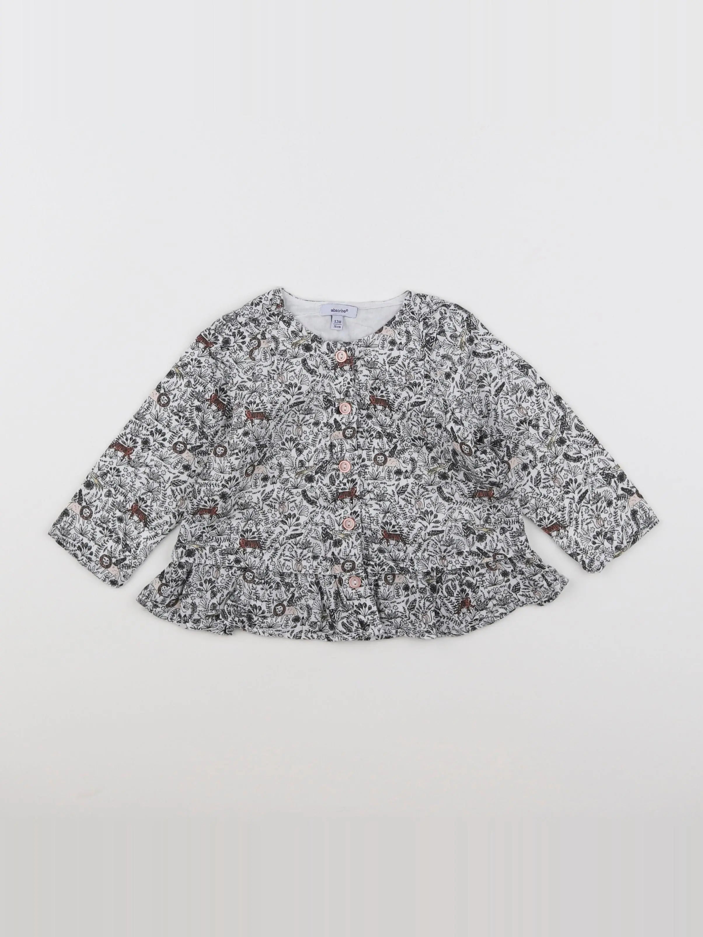 Absorba - blouse blanc - 12 mois