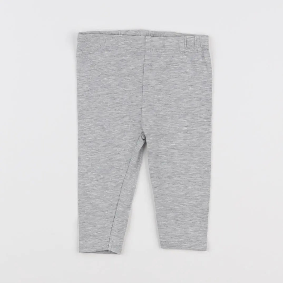 Vertbaudet - legging gris - 6 mois