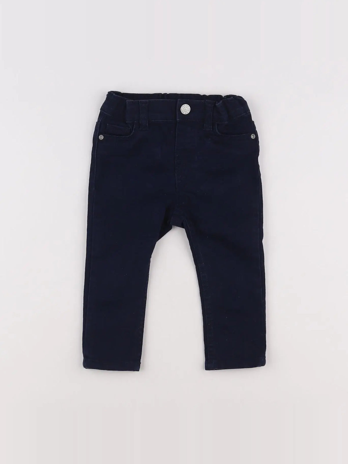 H&M - pantalon bleu - 6/9 mois