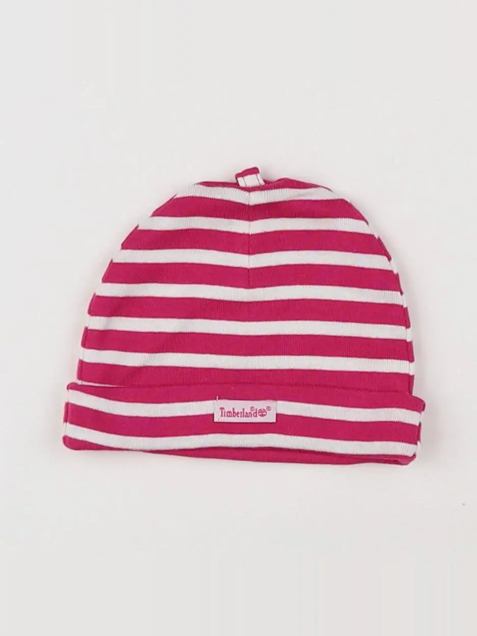 Timberland - bonnet blanc, rose - 6 mois