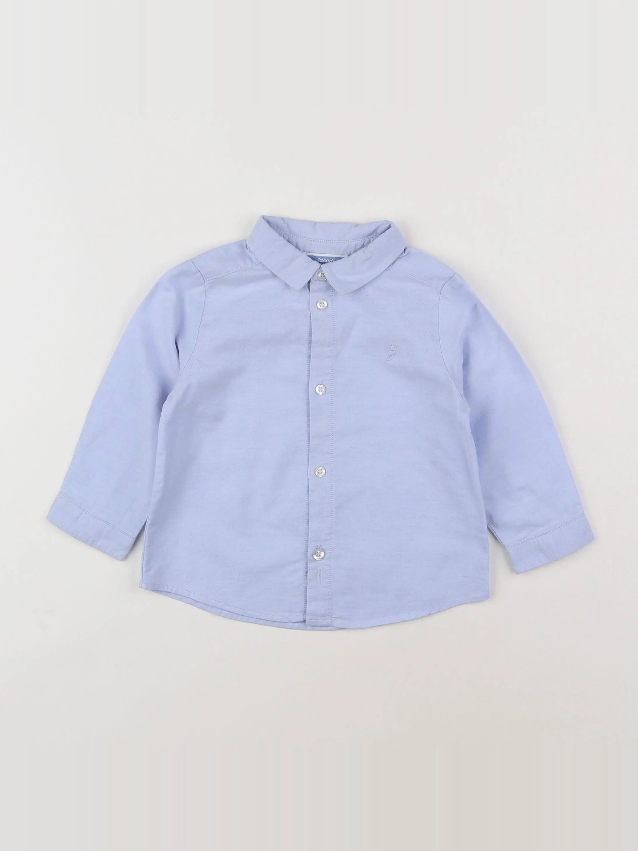 Jacadi - chemise bleu - 12 mois