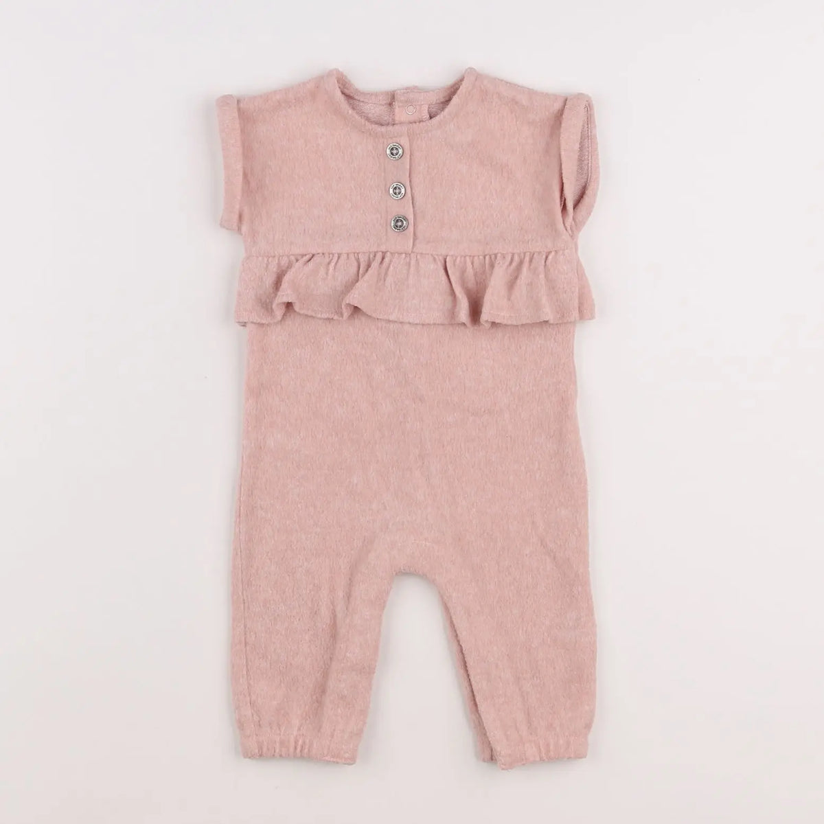 Vertbaudet - combinaison rose - 6 mois