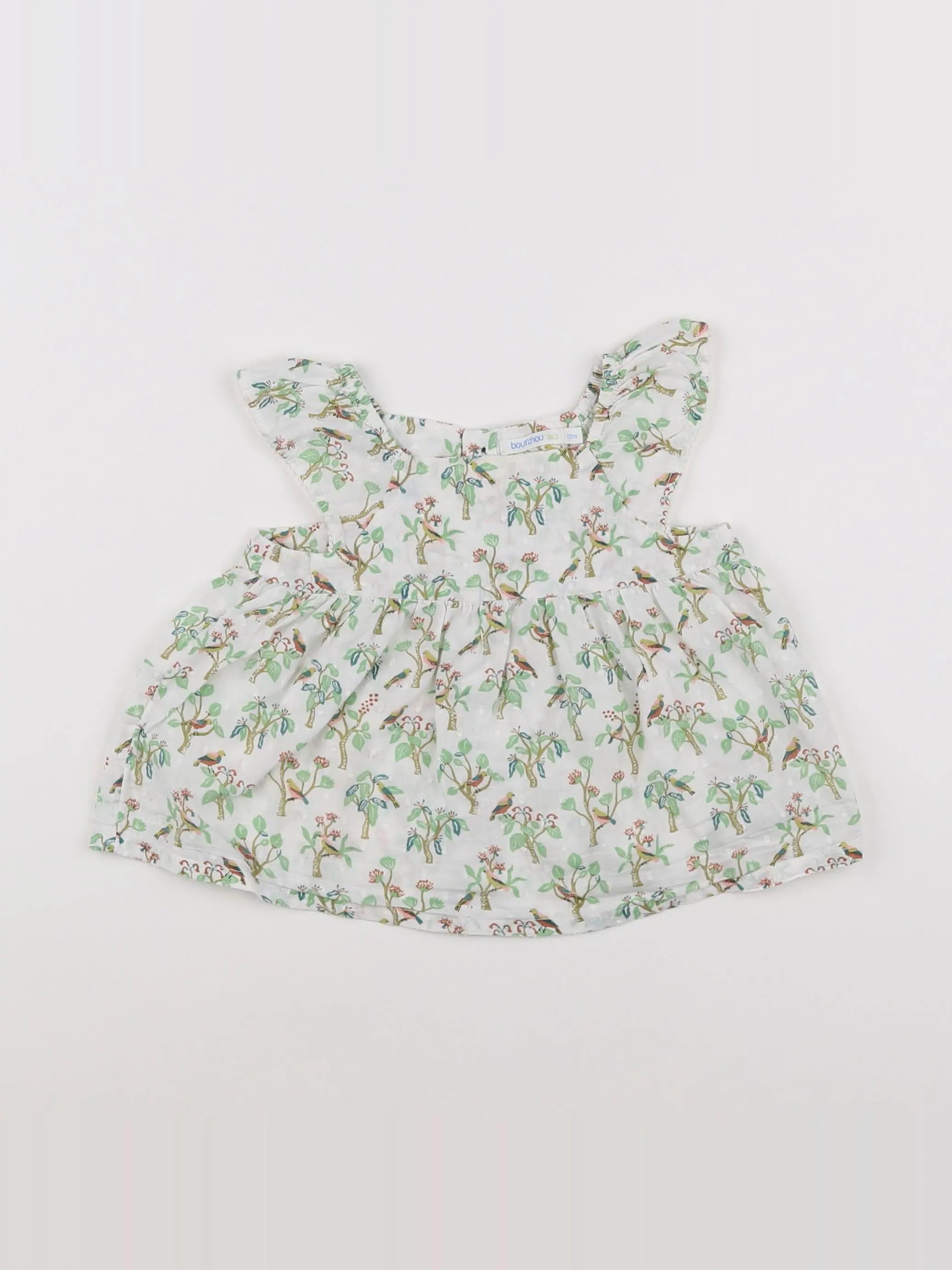 Boutchou - blouse blanc - 12 mois