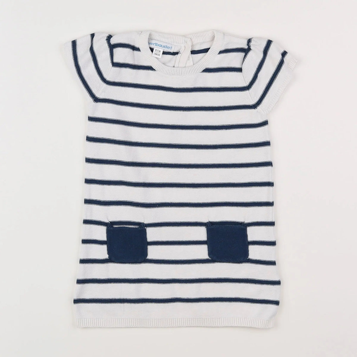 Vertbaudet - robe blanc - 18 mois