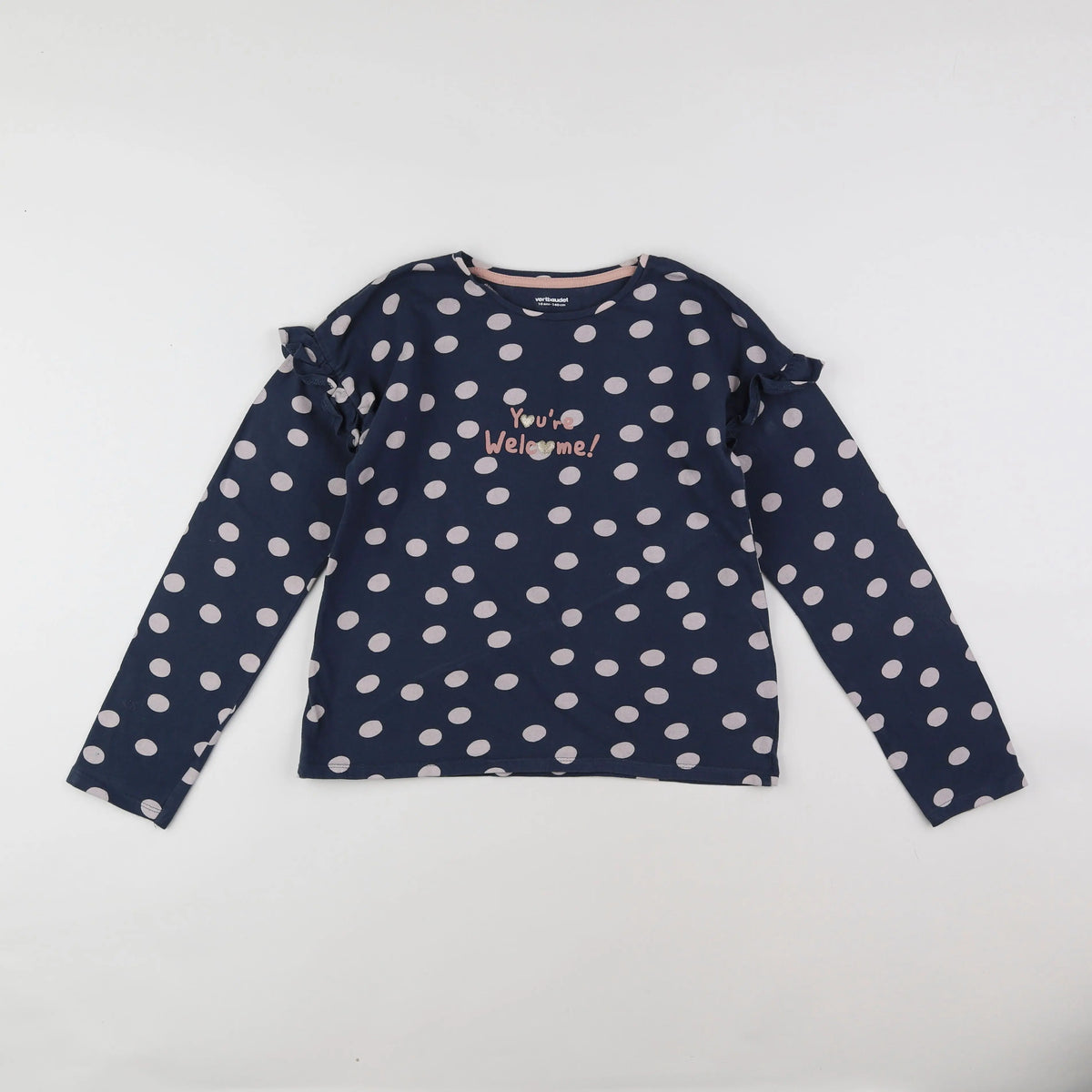 Vertbaudet - tee-shirt bleu - 10 ans