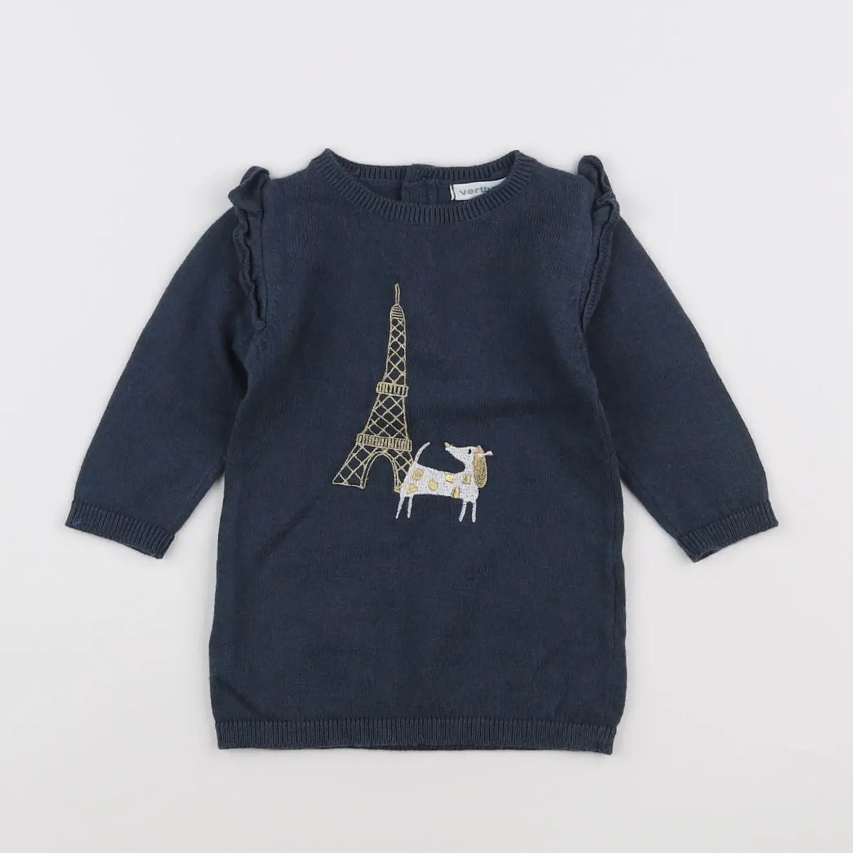 Vertbaudet - robe bleu - 6 mois