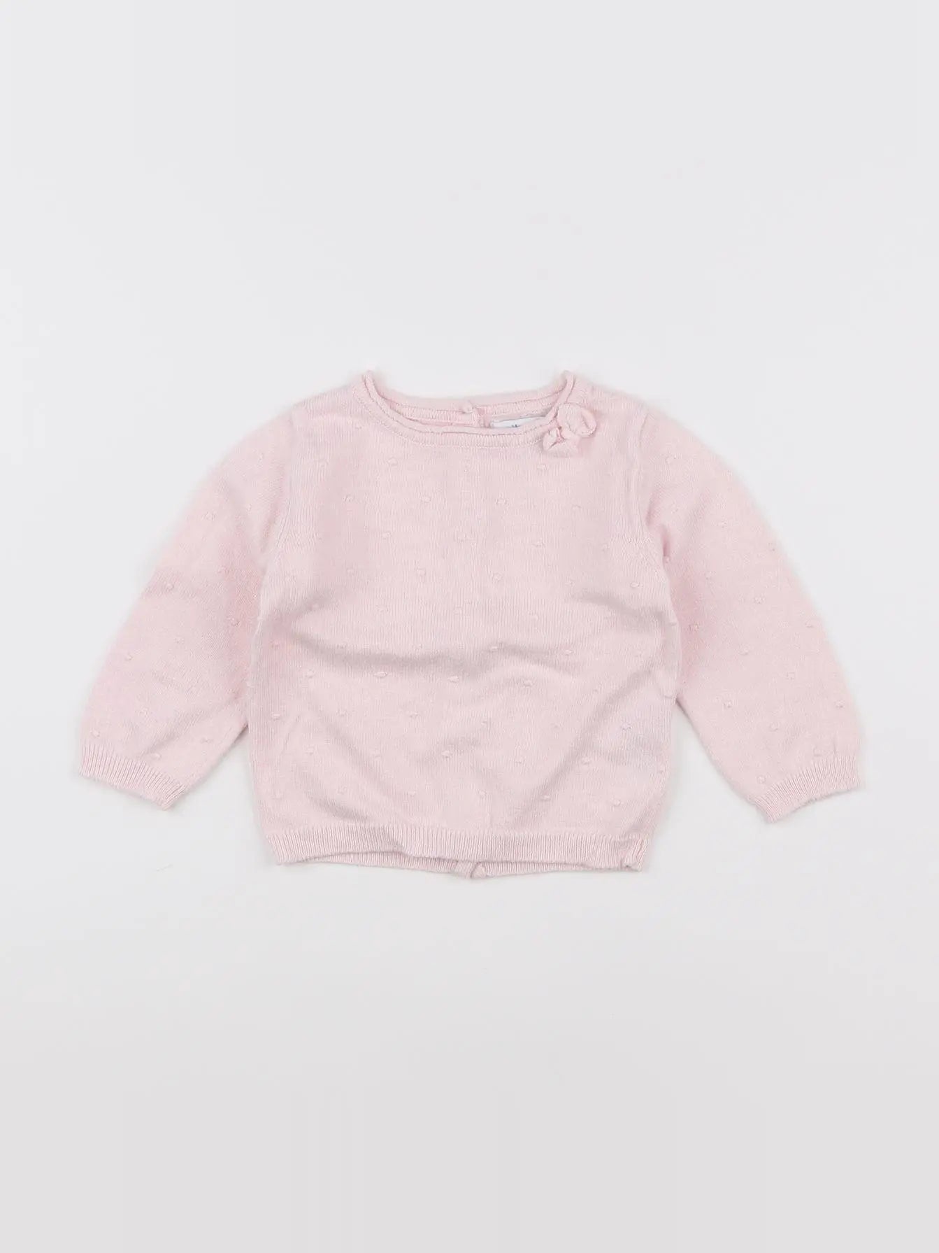 Vertbaudet - pull rose - 6 mois