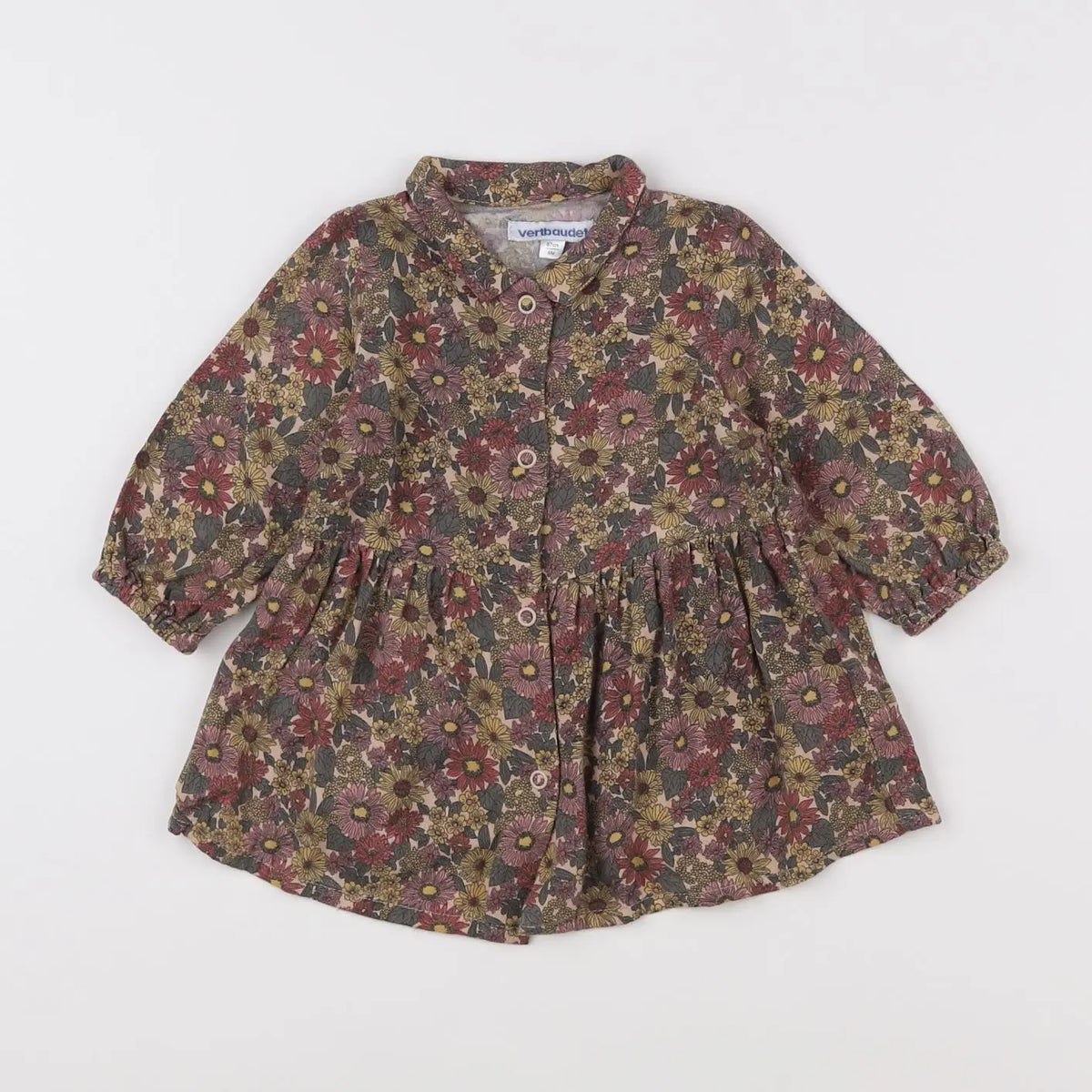Vertbaudet - robe multicolore - 6 mois