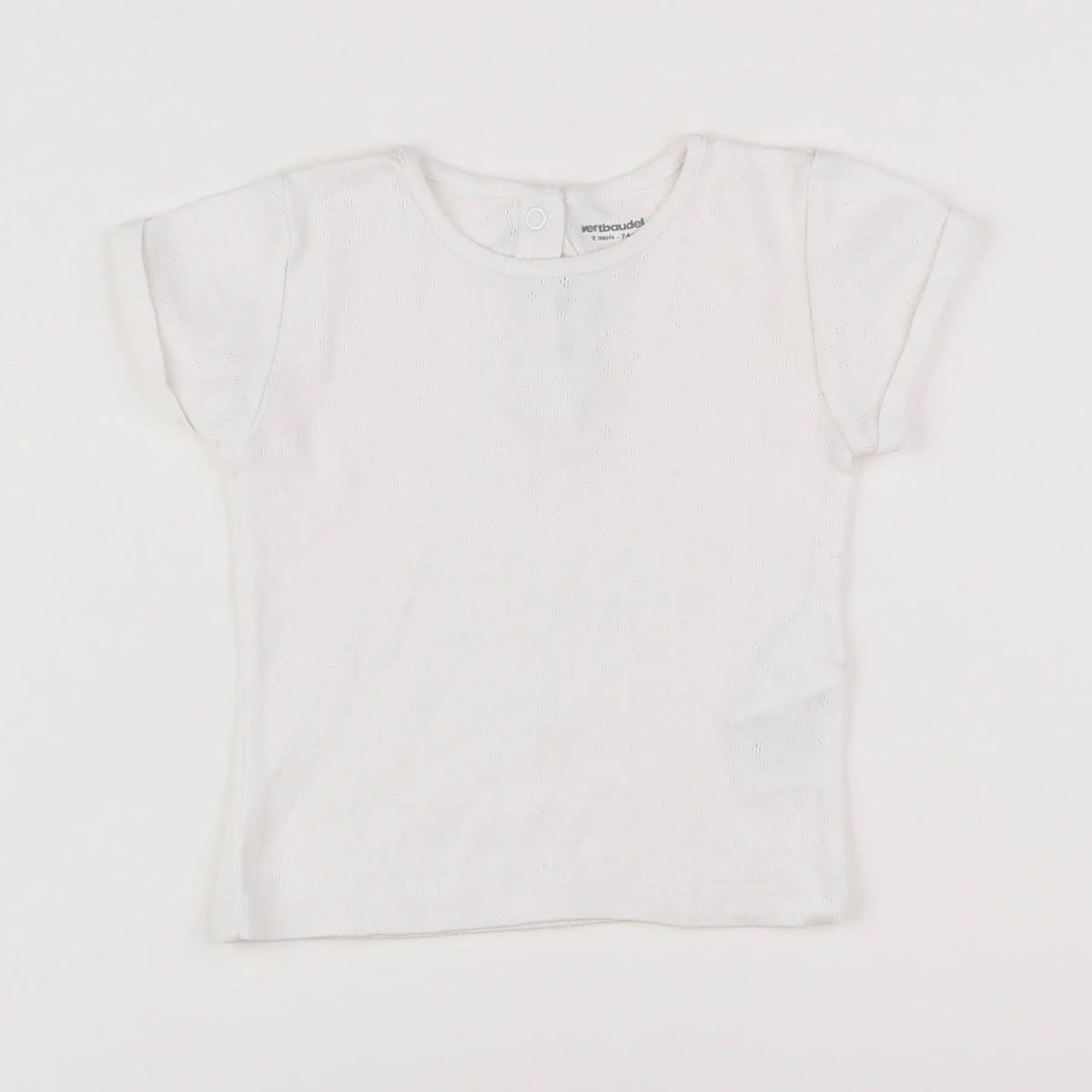 Vertbaudet - maillot de corps blanc - 12 mois