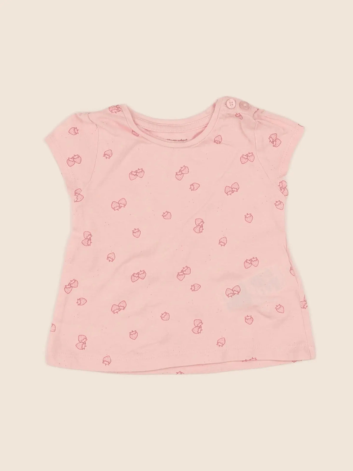 Vertbaudet - tee-shirt rose - 3 mois