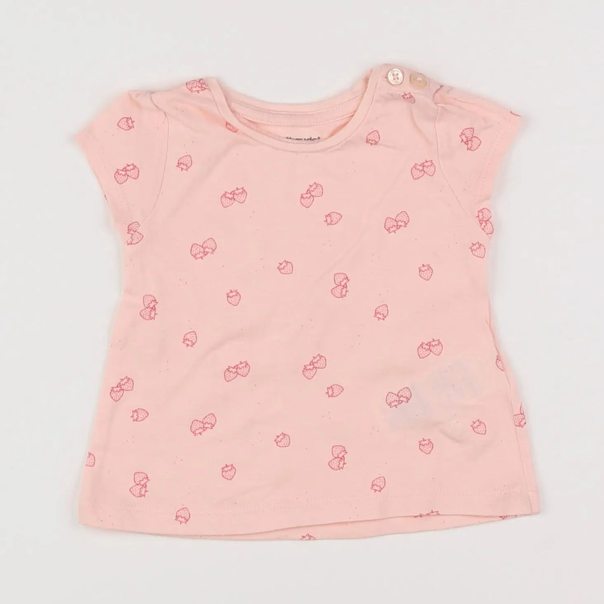 Vertbaudet - tee-shirt rose - 3 mois