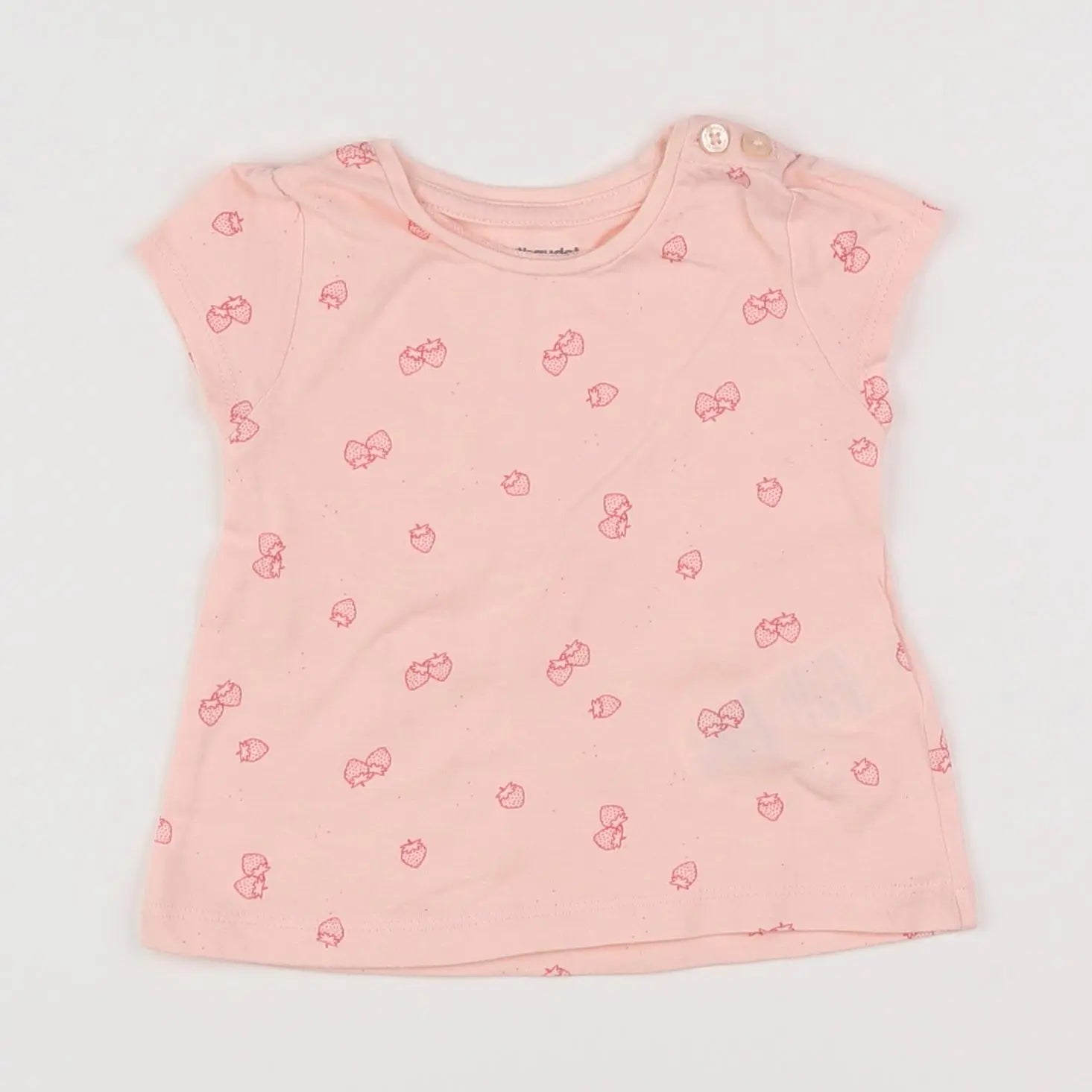Vertbaudet - tee-shirt rose - 3 mois