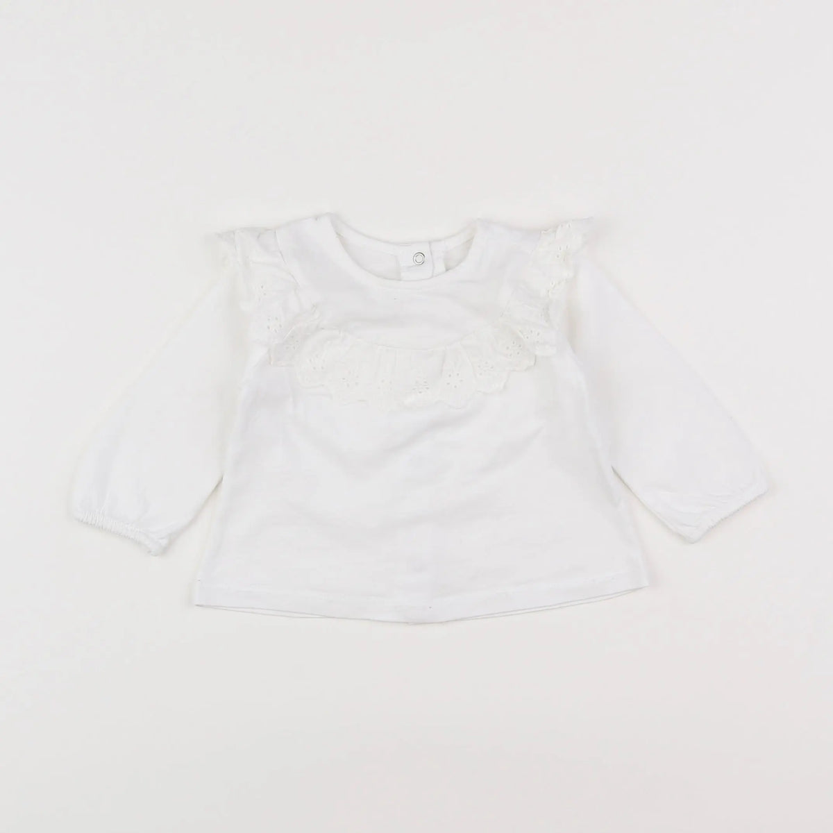 Vertbaudet - tee-shirt blanc - 6 mois