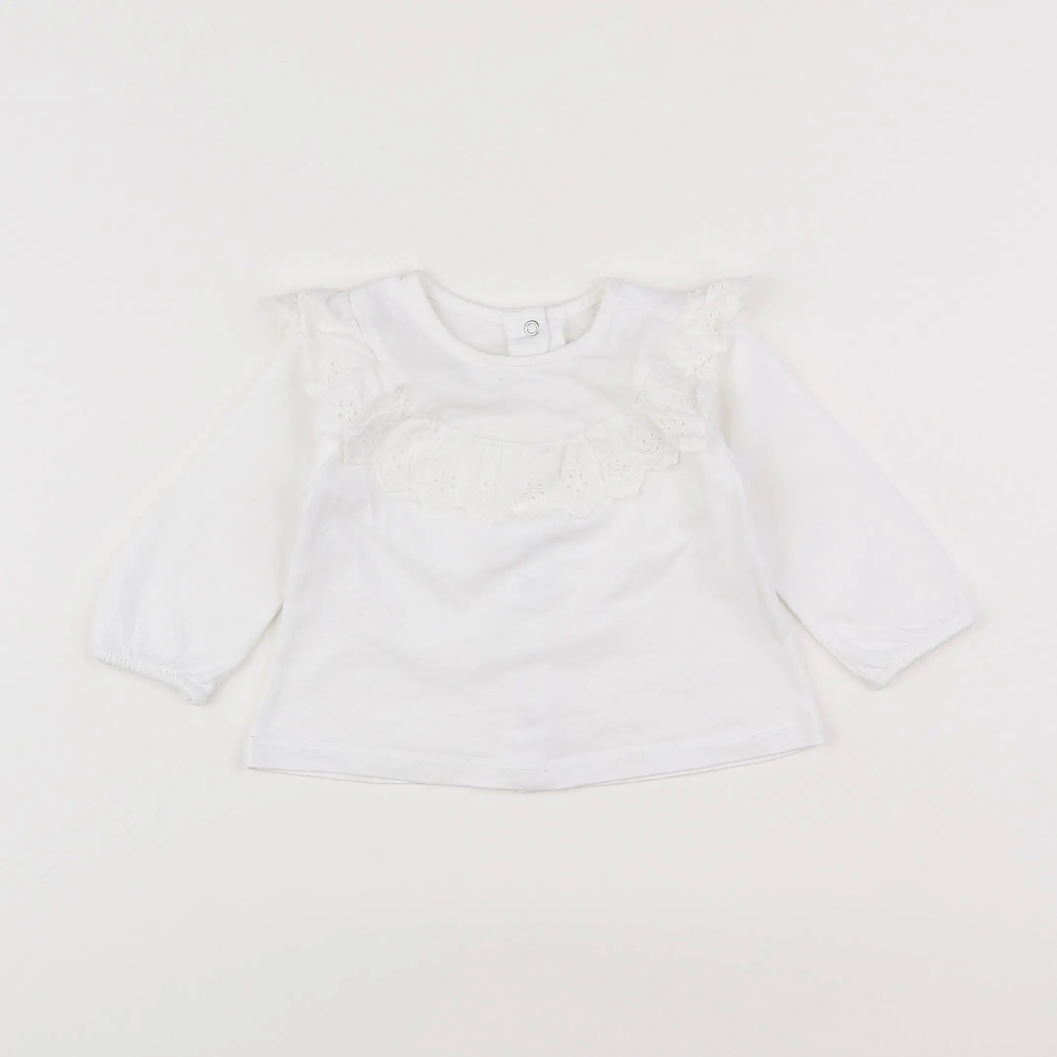 Vertbaudet - tee-shirt blanc - 6 mois
