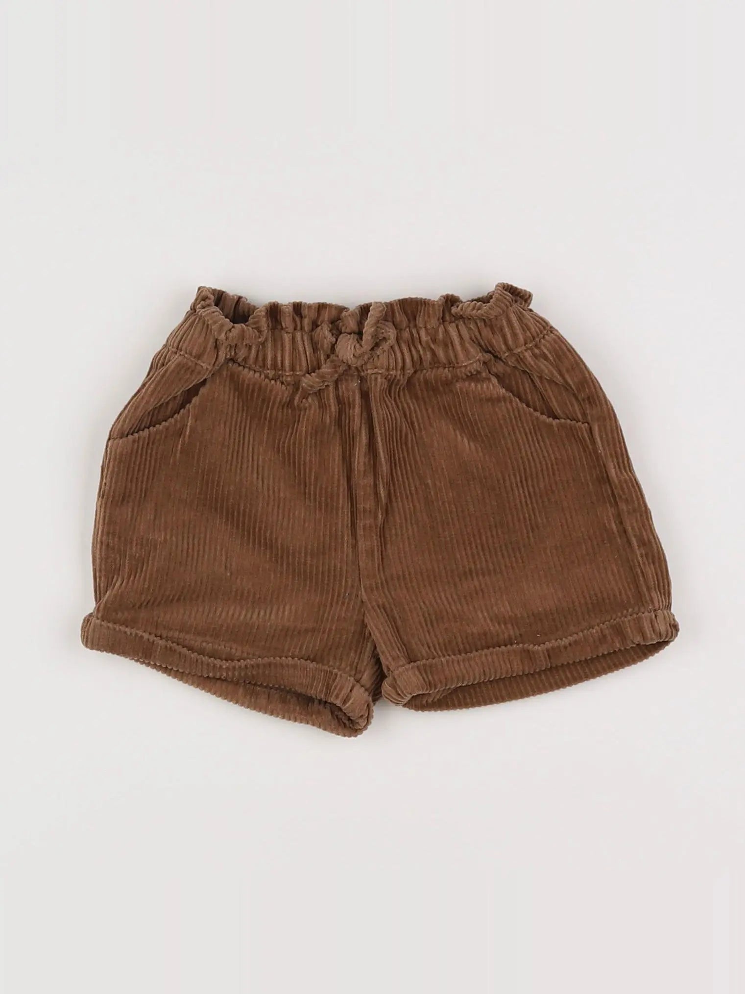 Vertbaudet - short marron - 9 mois