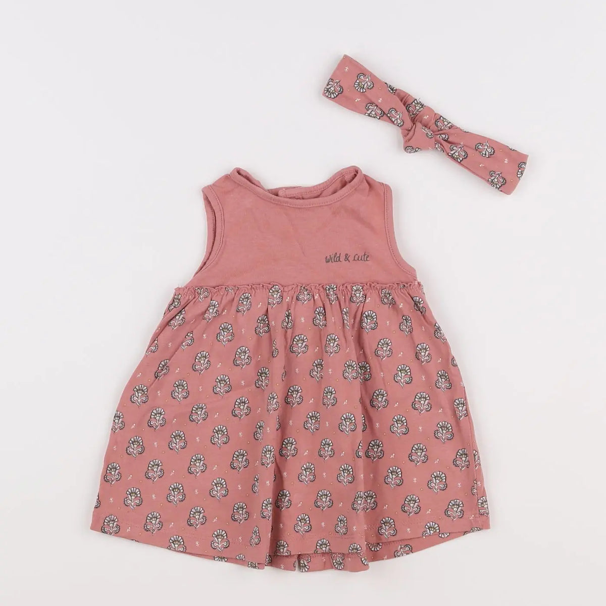 Vertbaudet - robe rose - 3 mois