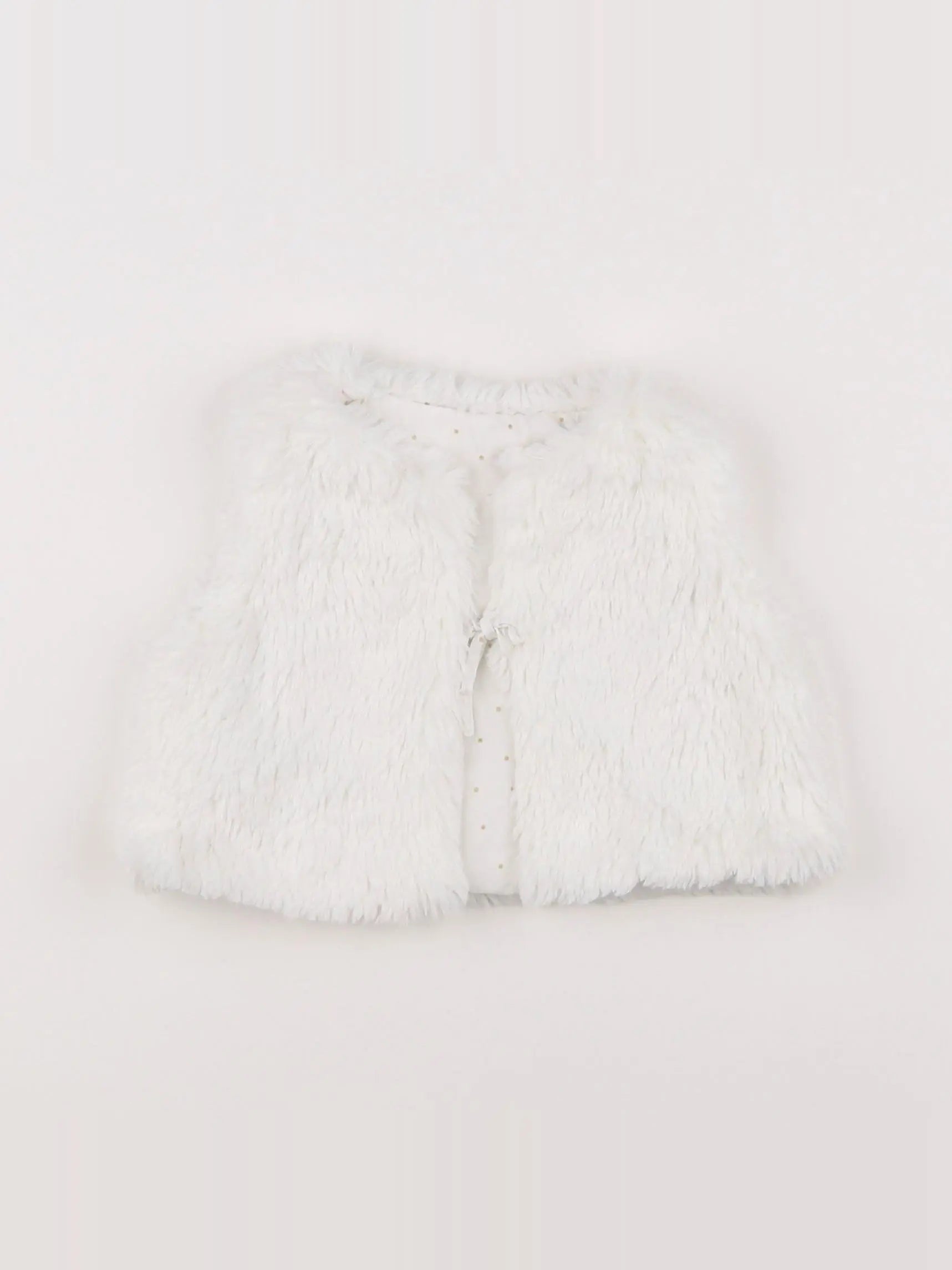 Jacadi - gilet réversible blanc - 6 mois