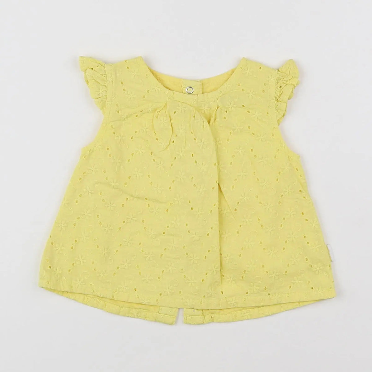 Vertbaudet - blouse jaune - 6 mois
