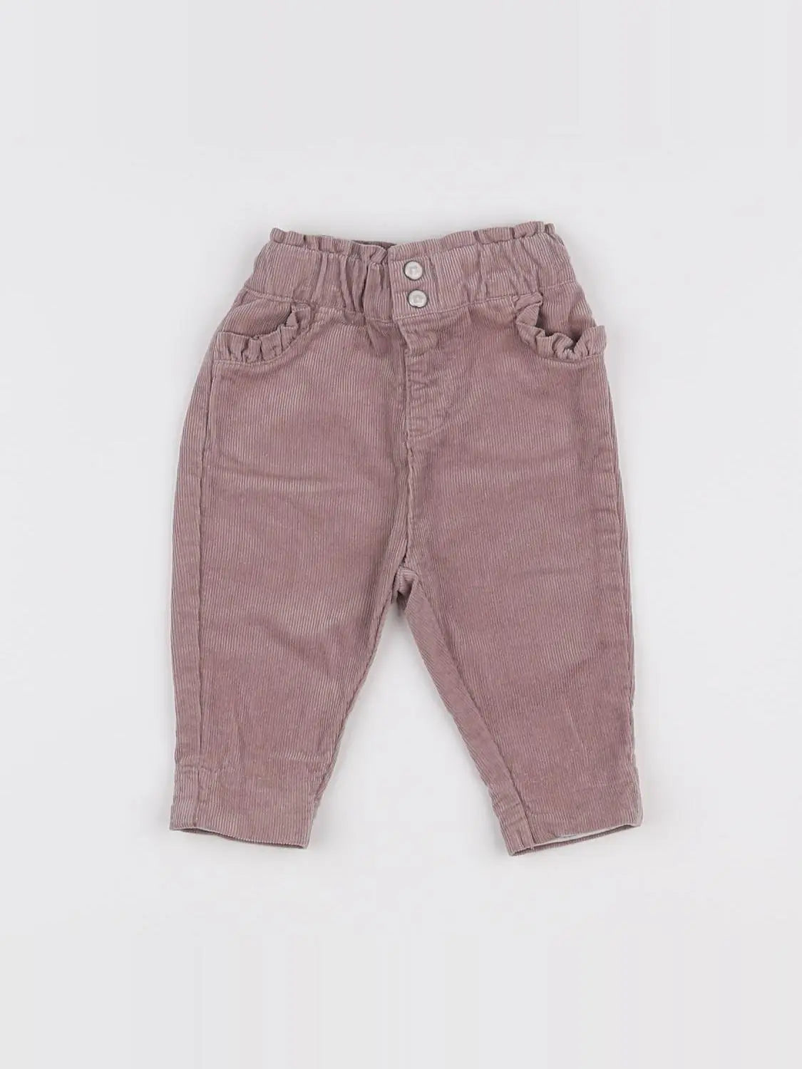 Vertbaudet - pantalon beige - 1 mois