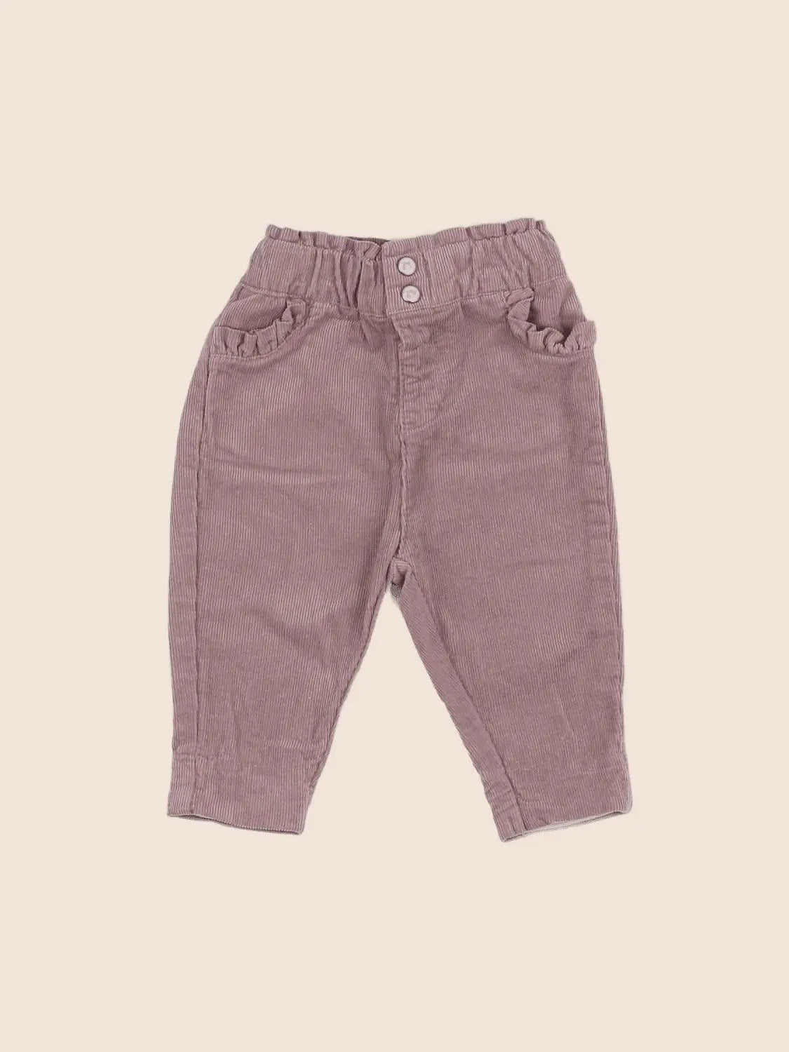Vertbaudet - pantalon beige - 1 mois