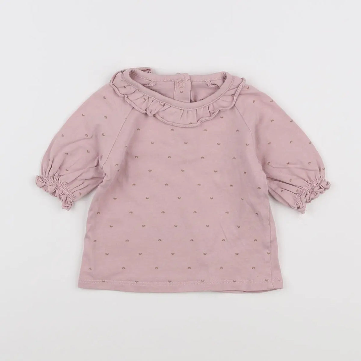 Vertbaudet - tee-shirt rose - 12 mois