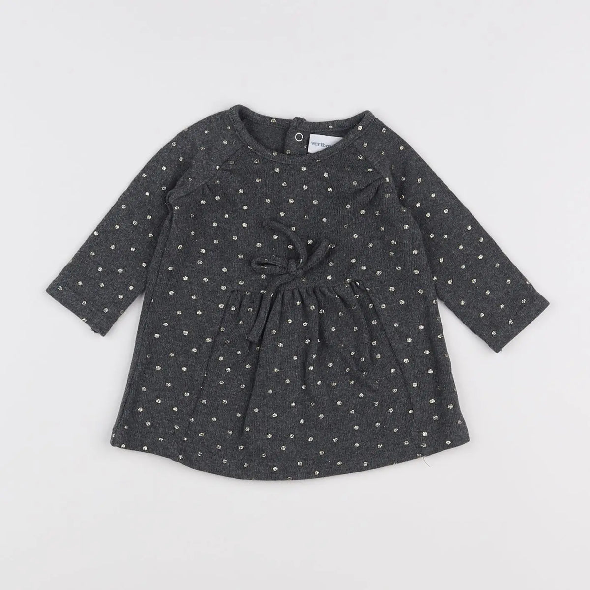 Vertbaudet - robe gris - 3 mois