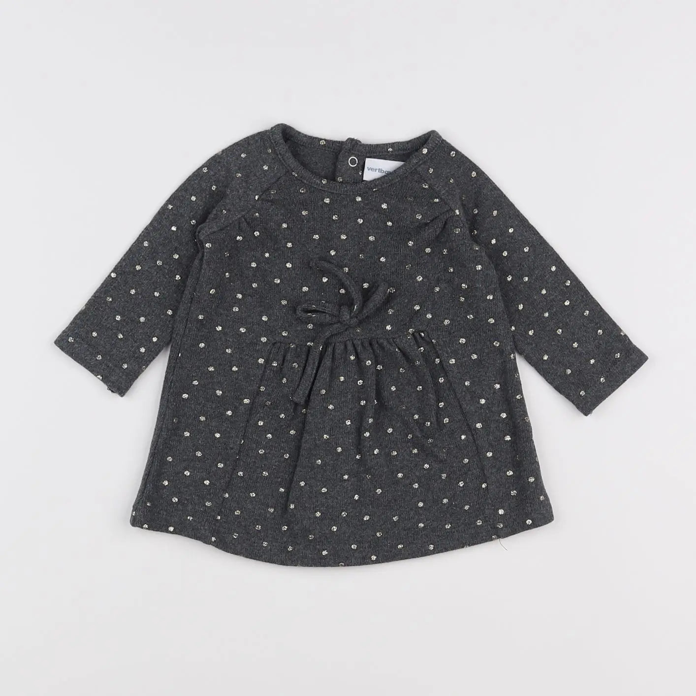 Vertbaudet - robe gris - 3 mois