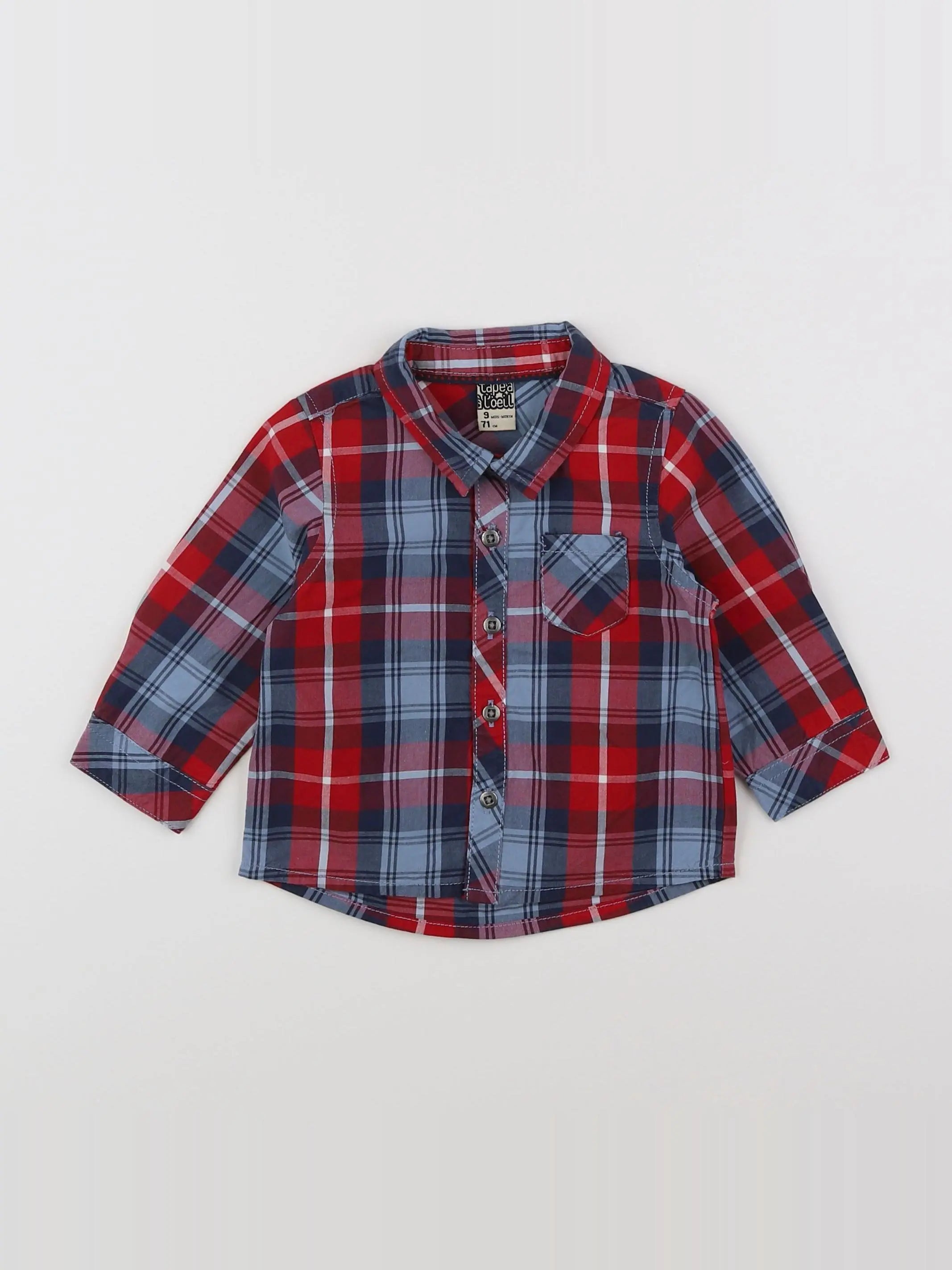 Tape à l'oeil - chemise multicolore - 9 mois