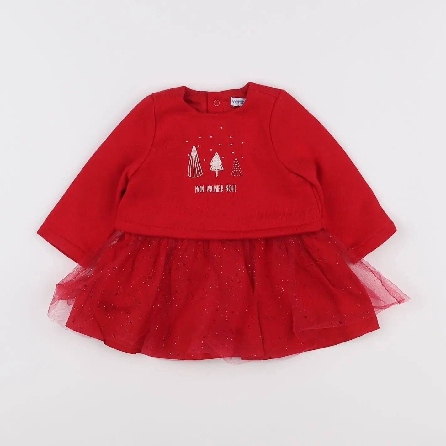 Vertbaudet - robe rouge - 3 mois