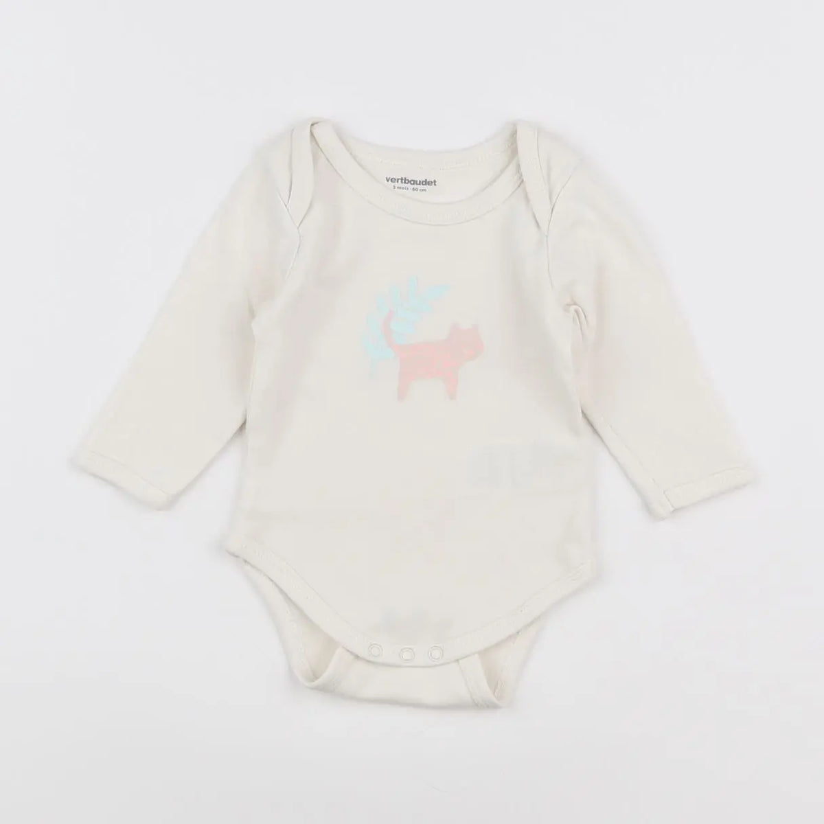 Vertbaudet - body blanc - 3 mois