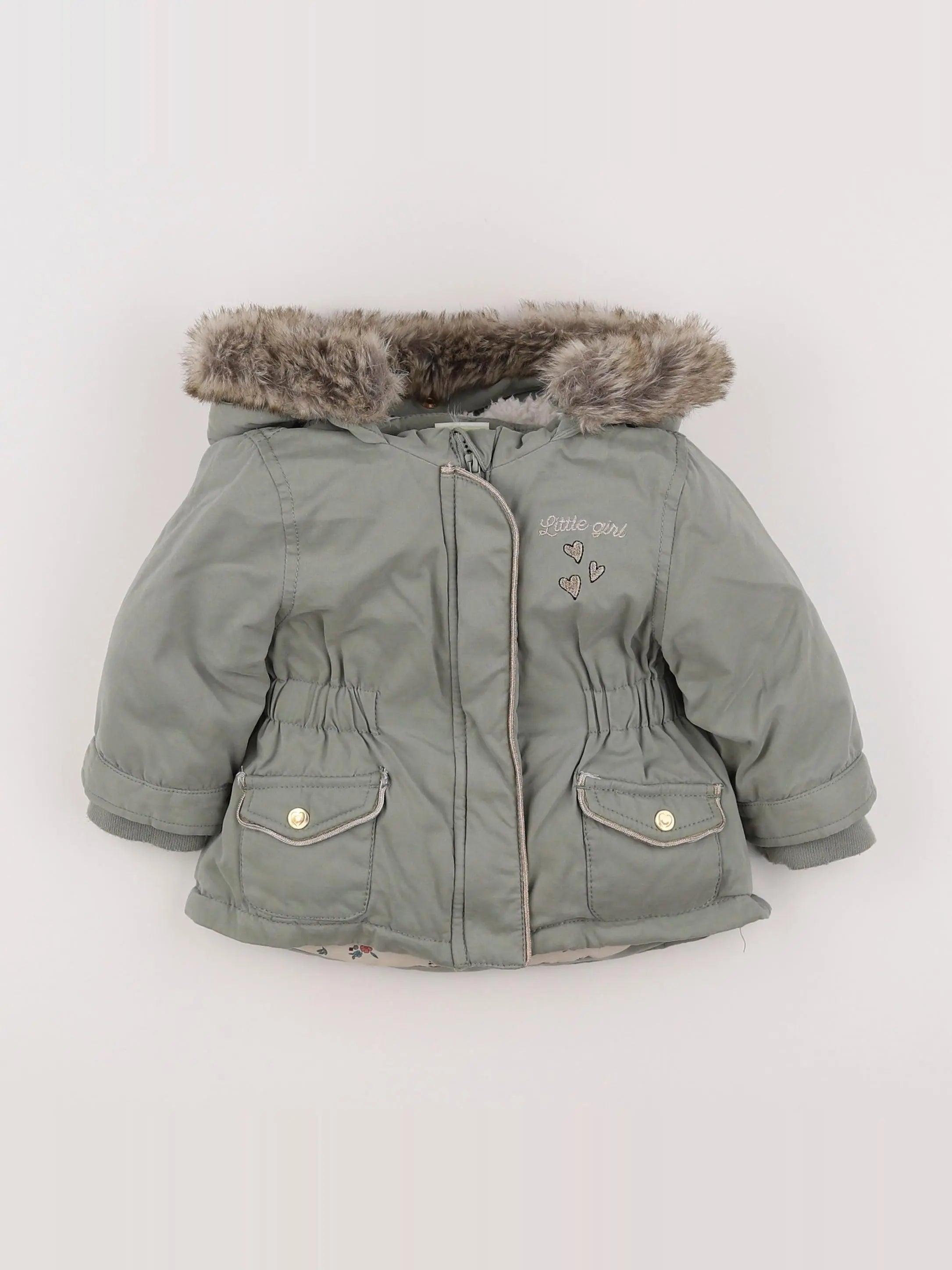 Tape à l'oeil - manteau vert - 9 mois