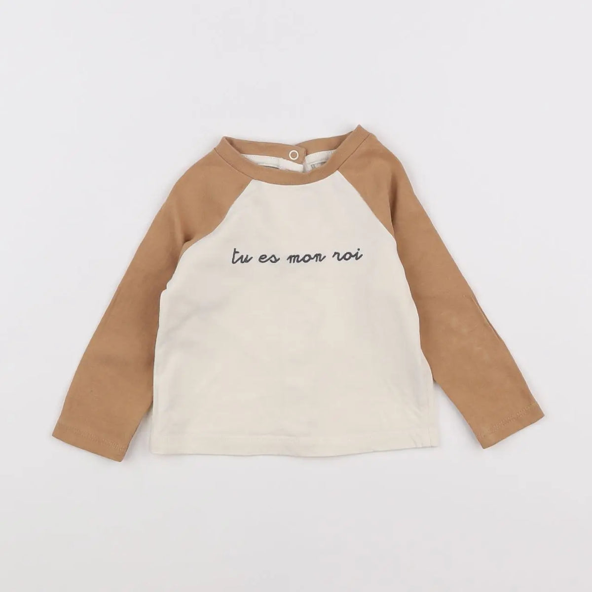 Vertbaudet - tee-shirt beige - 3 mois