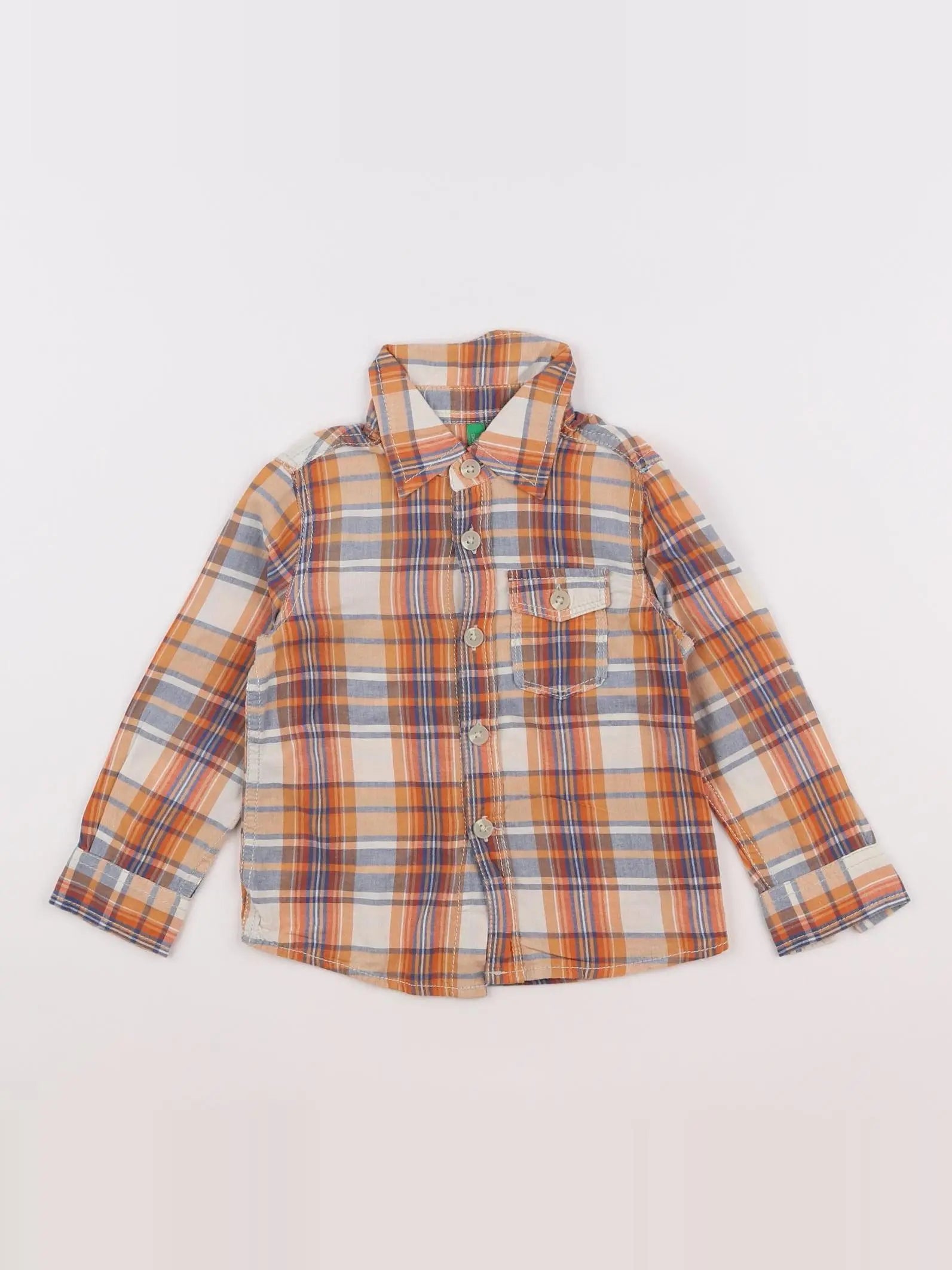 Benetton - chemise multicolore - 12 mois