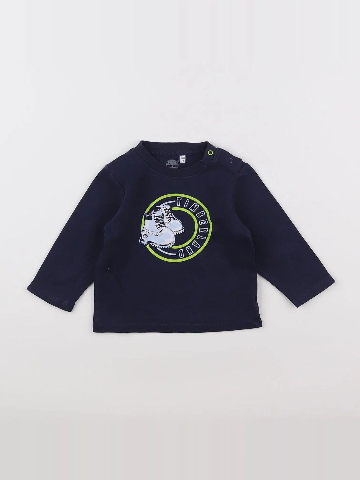 Timberland - tee-shirt bleu - 12 mois