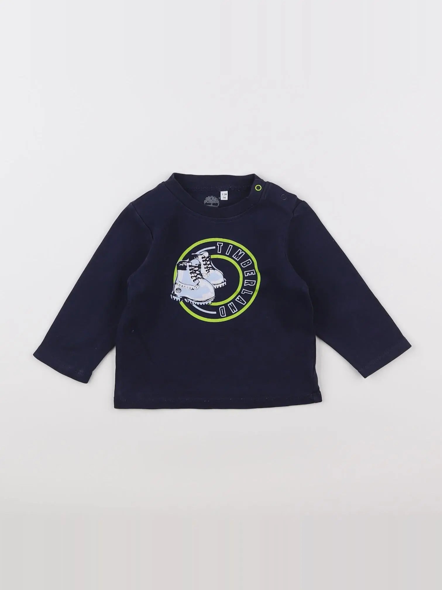 Timberland - tee-shirt bleu - 12 mois