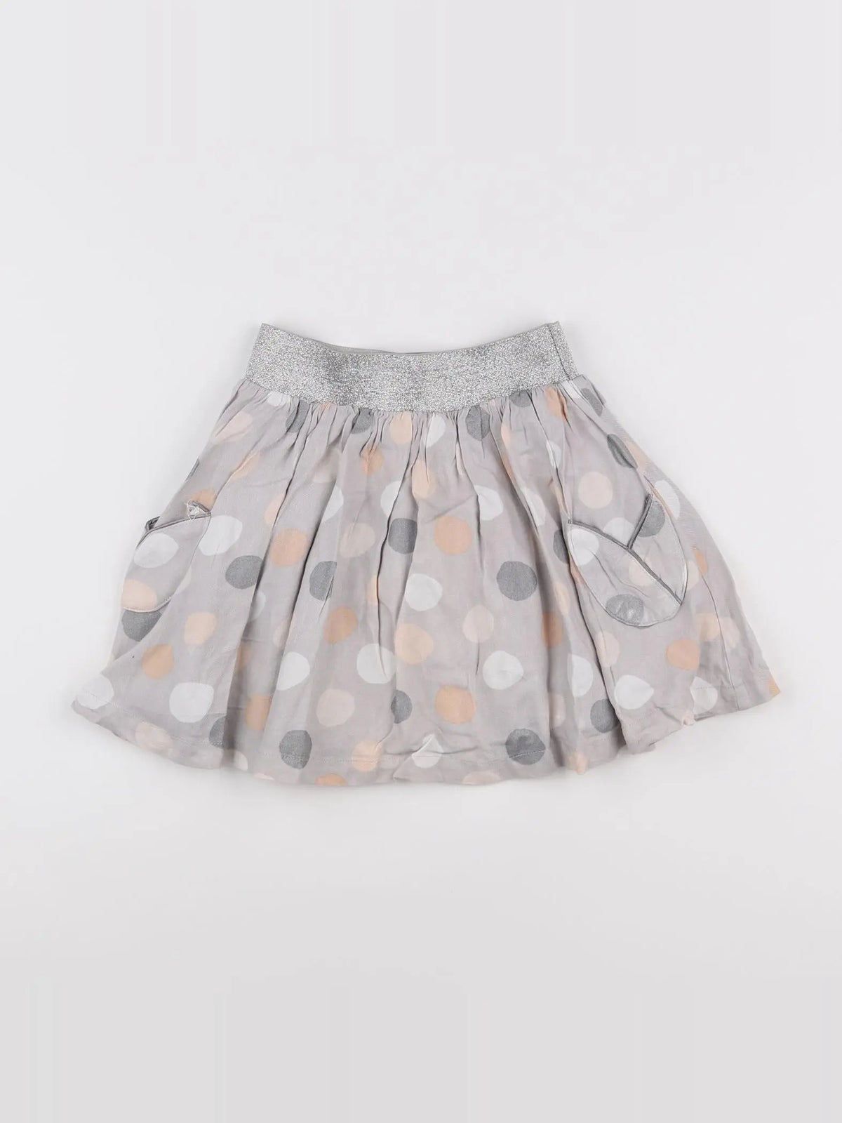 Vertbaudet - jupe gris - 6 ans